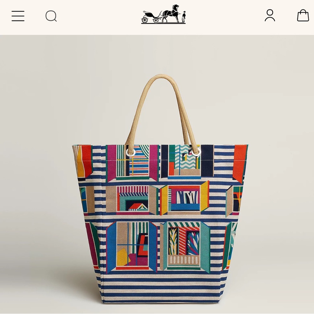 Hermes From my Window beach bag